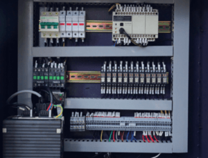 panel of CNC connecting bus duct processing machine